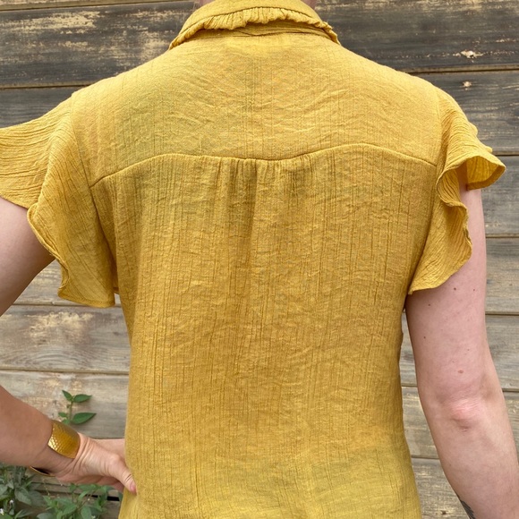 Sweet Wanderer | tie front ruffle sleeve top - Picture 6 of 10